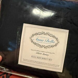 Annabella Midnight Black Full Sheet Set